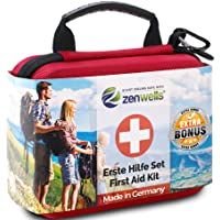 Zenwells Botiquín de Primeros Auxilios - First Aid Kit de Emergencia para Viajes- Coche- Camping- Deportes - Bolsa…